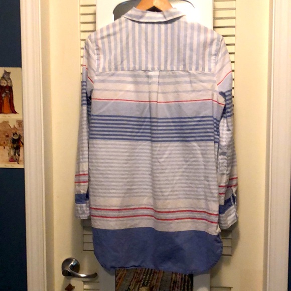 3 For $25 Marks & Spencer Oversized Striped Cotton Shirt - Picture 6 of 6